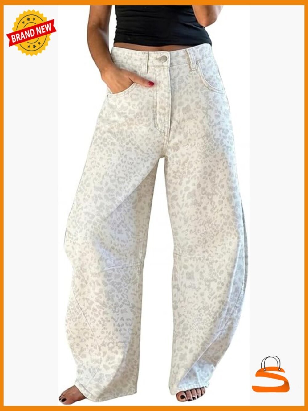 Wide Leg Barrel Jeans Y2K Boyfriend Baggy Hip Hop Cotton Pants